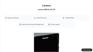 Lenovo TAB S8-50 LTE Full Device ...