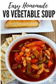V8 Vegetable Soup Recipe Recipe Vegetable Soup Recipes Soup Recipes Homemade Vegetable Soups