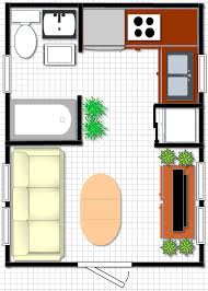 Sure, tiny home plans might not be for everyone, but for some, it forces them to establish consumption boundaries and keep only the things that matter most. Tiny Home Plan 12x16 With Mobile Home Size Tub Full Size Fridge Futon Bed And Stack Washer Dryer Tiny House Floor Plans Tiny House Plans Small Floor Plans
