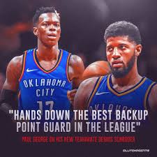 Pin By Rhonda Hodges On Thunder Up Paul George Dennis Schroder Okc Thunder