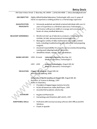 Free resume examples for medical lab tech jobs: Laboratory Technician Resume Sample Pdf Medical Laboratory University Of North Carolina At Chapel Hill