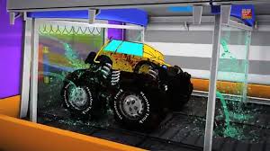 Monster Truck Autowasch 3d Cartoon Fur Kinder Lehrfilm Monster Truck Car Wash Kids Dailymotion Video