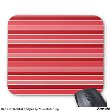 Black And White Striped Mouse Pad Red Horizontal Stripes Mouse Pad Zazzle Com Horizontal Stripes Stripes White Stripe