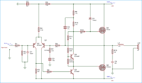 200w guitar amplifier circuit diagram with pcb layout. 50 Watt Power Amplifier Circuit Diagram Using Mosfets