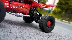 리모컨 레드 허리케인 버기 자동차 모형 장난감, 몰드 킹 18019B 테크니컬 자동차 빌딩 블록, 어린이 크리스마스 선물