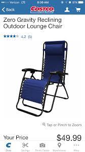 Costco 50 With Tray Anti Gravity Chair Gravity Chair Zero Gravity Chair Lounge Chair Outdoor