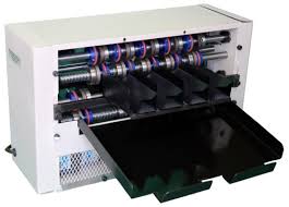 For low and medium volume runs. Business Card Slitter
