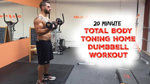 full body toning home dumbbell workout