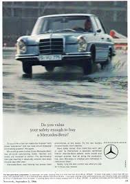 1966 Mercedes Benz Saloon W108 International Original Magazine Advertisement Mercedes Benz Mercedes Daimler Benz