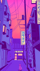 Quote, purple background, purple sky, vaporwave, golden aesthetics. Pin By William Blake On Astetique De Impolblue Anime Scenery Wallpaper Vaporwave Wallpaper Aesthetic Iphone Wallpaper
