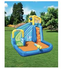 Pin By Tryazon On Bestway Splash On The Grass Party Splash Water Park Inflatable Water Park Water Slides