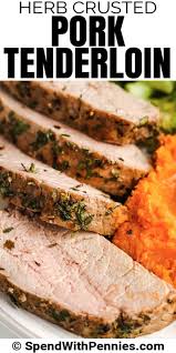 Grilled asian pork tenderloin with peanut saucefor the love of cooking. Herb Crusted Pork Tenderloin So Juicy Tender Spend With Pennies