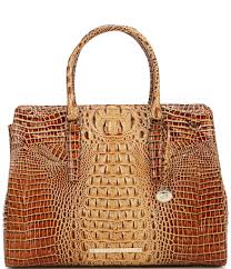 Brahmin Melbourne Collection Finley Leather Crocodile Embossed Carryall Satchel Tote Bag Dillard S In 2020 Satchel Tote Bag Bags Carryall