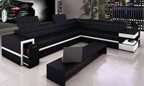 Etourdissant Canape U Pas Cher Modern Bonded Leather Sectional Sofa Living Room Sofa Design Modern Sofa Sectional