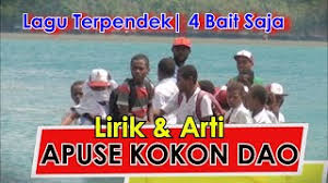 Tempo lagu ini dalam salah satu buku adalah moderato. Arti Lirik Lagu Apuse Dari Papua Cuma 4 Bait Tapi Populer Youtube