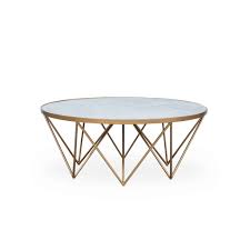 Amazon stella white marble coffee table modern gold coffee, source: Crofton Round Coffee Table White Marble Glass Di Designs Round