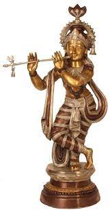 Lord vishnu incarnated in the form of lord krishna to enlighten the humanity towards truth. Krishna With Flute Statue Brass Large 3 Feet Tall Krishna Statue Statue Krishna