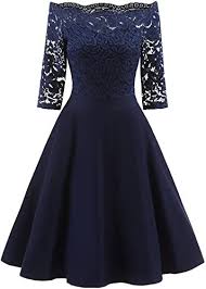 Chic Monalia Womens Off Shoulder Cocktail Dress 1950s Lace Bridesmaid Formal Gown Bk8 Wo Off Shoulder Cocktail Dress Womens Cocktail Dresses Lace Dress Vintage