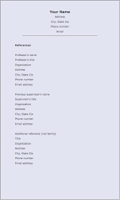 References Letters Of Recommendation Career Services Goshen College