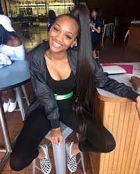Street Style Pin Kjvougee Straight Hairstyles High Ponytail Hairstyles Hair Styles
