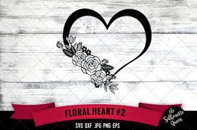 Download Floral Heart 2 Graphic By Thesilhouettequeenshop Creative Fabrica Yellowimages Mockups