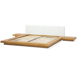 designer wooden bed japan 160 180 x 200 cm light brown beech with slatted frame japanese futon bed wooden bed japanese bed frame wooden bed frames