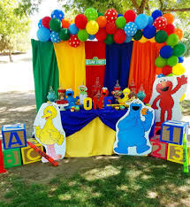 Birthday Party Themes For 7 Year Old Boy Sesame Street Birthday Party Ideas Photo 1 Of 7 Sesame Street Birthday Party Elmo Birthday Party Boy Sesame Street Birthday