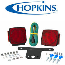 Pipe lights are designed to mount on your trailers guide poles, and led submersible lights would mount on the bottom of your trailer, being submersible to handle being dunked submersible amber led sidemarker light. Hopkins Led Trailer Light Kit C7423