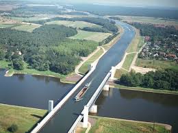 Magdeburg is situated at a natural crossroads on the elbe; The Incredible Magdeburg Water Bridge In Germany Amusing Planet