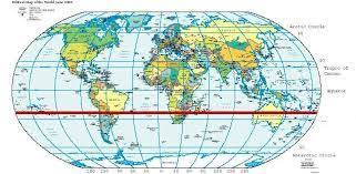The latitude is currently 23°26'11.7? Names Of Towns In Australia Where Tropic Of Capricorn Passes Tropic Of Capricorn Location Radius Countries Facts And Map The Equator Usually Refers To An Imaginary Line On The Earth S
