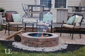 It's the perfect size for a small patio, though you should note that it's not approved for use on wooden decks. Diy Paver Patio And Firepit Diy Patio Pavers Paver Fire Pit Pavers Diy