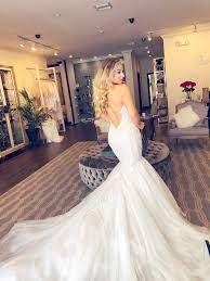 Mia By Ines Di Santo Available At Chic Parisien Seen Here In Our Boutique In Coral Gables Florida Make An Appointm Dream Dress Mermaid Wedding Dress Dresses
