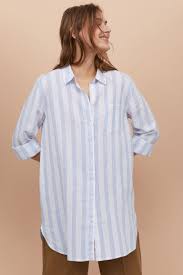 Black And White Striped Button Up Shirt Women S Pdp Linen Shirts Women Striped Linen Shirt Linen Blend Shirt