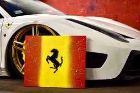 *signed* guy fieri family food: Artstation Ferrari Painting Brandon Bailey Deaf Car Guy
