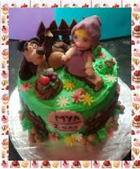 Masha Et Michka Doux Delices De Nat Gateau Rigolo Dessert Pepites De Chocolat Blanc