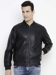 John Players Men Black Self Design Biker Jacket 2249 Men S Coats And Jackets Latest Mens Wear Mens Outfits