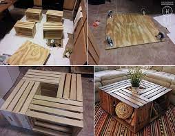You can turn a single wooden crate into a wonderfully crafted side table. Crate Coffee Table Upcycle That
