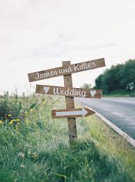 Rustic Marquee Wedding In Yorkshire With A Lavender And Dove Grey Colour Scheme With Bride In Cymbeline Of Paris Dress And Images From Georgina Harrison Photogr Country Wedding Signs Outdoor Country