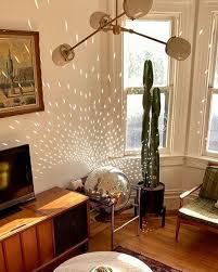 Midcentury Modern Furniture Disco Ball And Brass Chandelier Mid Century Modern Living Mid Century Modern Living Room Living Room Modern
