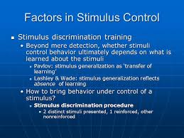 Stimulus Control Of Behavior Stimulus Control Of Operant Behavior Stimulus Control Of Operant Behavior Context Drives Appropriate Behaviorcontext Drives Ppt Download