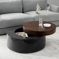 This design helps to create a supremely sturdy coffee table that you will enjoy for years to come. Stacked Disk Storage Coffee Table Walnut Anthracite
