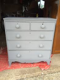 Painted Rust Oleum Chalk Paint Anthracite And Finished With A Clear Wax Original Wooden Hardware Painted Rustoleum Chalk Paint Furniture Projects Chalk Paint