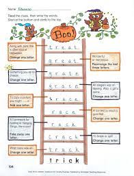 Students Begin At The Bottom Of The Ladder Then Add Remove Or Rearrange Letters In Each Word Until They Have Made T Word Ladders Word Study Activities Words