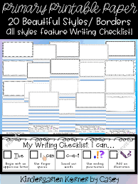 All kinds of printable specialty paper for writing and math. The Perfect Printable Writing Paper For The Year Kindergarten Korner