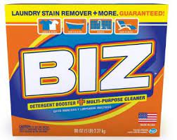 A note about soap vs. Biz Detergent Uses And What Stains Its Removed