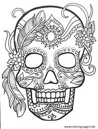 You can use our amazing online tool to color and edit the following free printable coloring pages for adults pdf. Sugar Skull Adult Flower Coloring Pages Printable