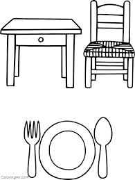 They are also organized by styles and colors! Table And Chair From Miffy Coloring Page Coloringall