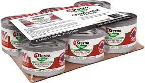 Canned heat as a fuel source. Amazon Com Sterno Canned Heat Gel Chafing Fuel 6 Cans 7 Oz Each Kitchen Dining