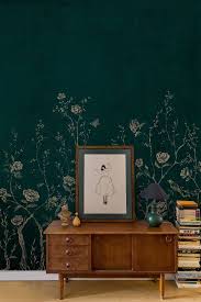 Chinoiserie By Coordonne Green Mural Wallpaper Direct Chinoiserie Wallpaper Green Wallpaper Bedroom Green Floral Wallpaper