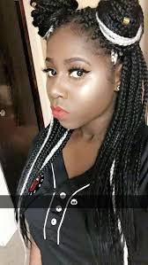 Black And White Color Box Braids Pin On Hair Color Ideas